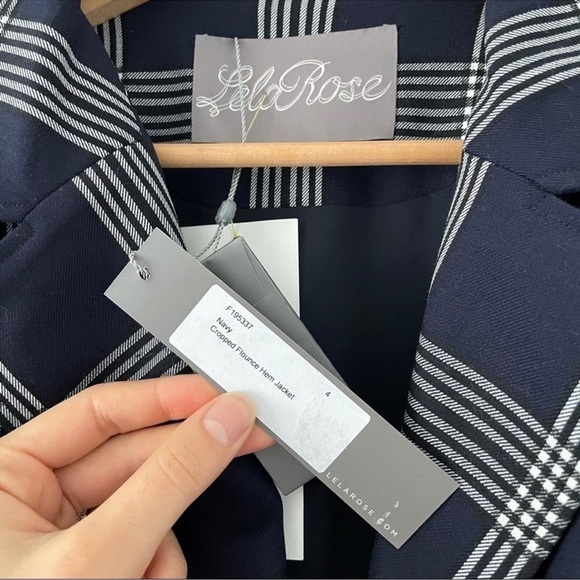 Lela Rose Plaid Stretch Wool Jacket & Pants Set - Picture 13 of 16